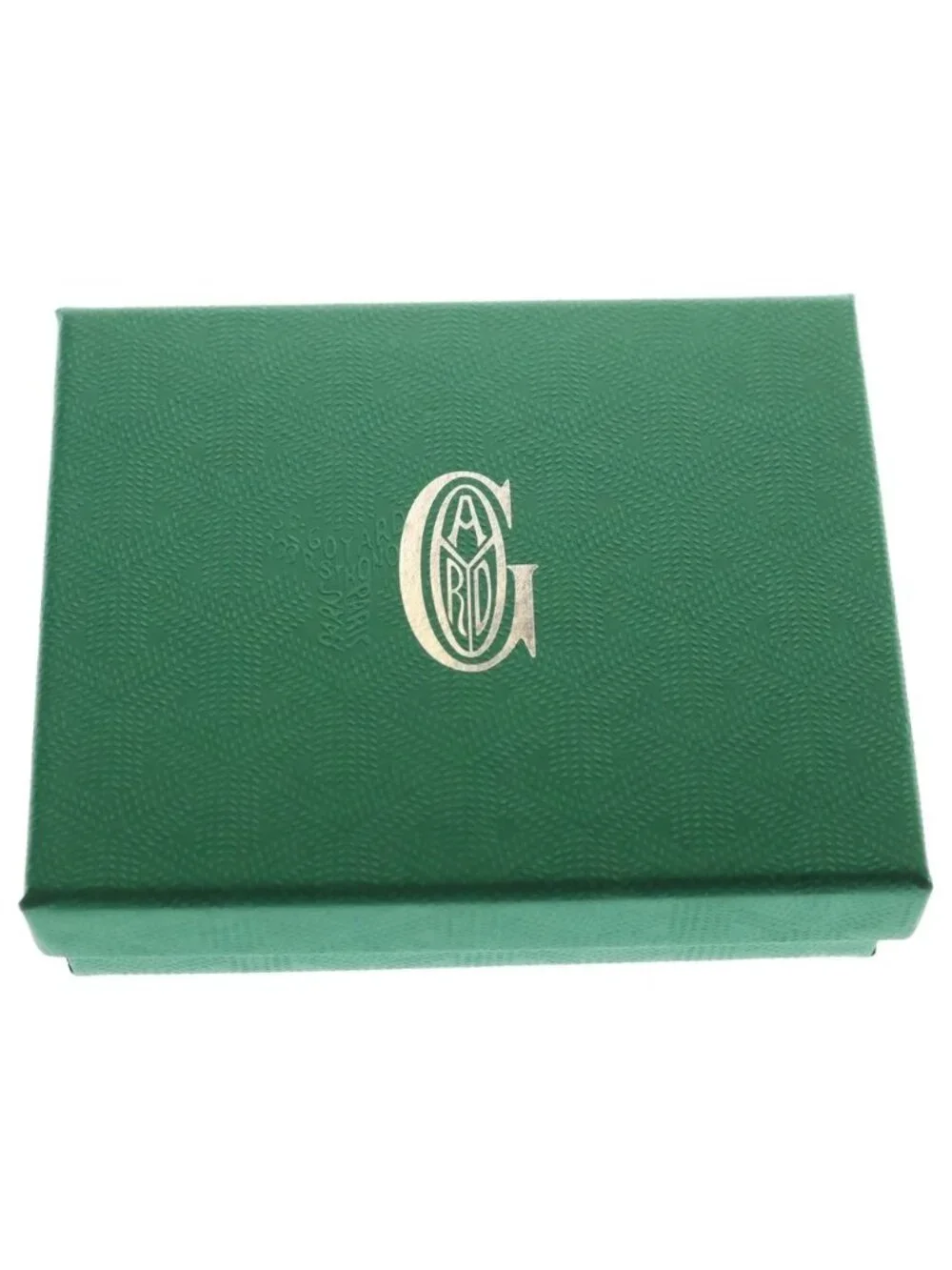 Goyard Card Case Business Holder Green Leather